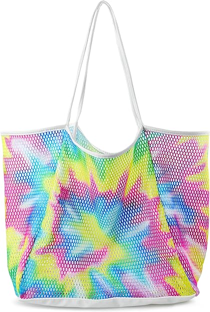 Mesh Beach Tote, Womens Shoulder Handbag, Beach Bag Mesh Beach Tote, Womens Shoulder Handbag, Beach Bag